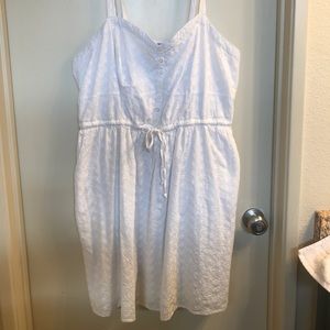 White Torrid Sundress. Vintage Eyelette White